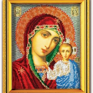 Набор икона из ювелирного бисера Казанская Богородица